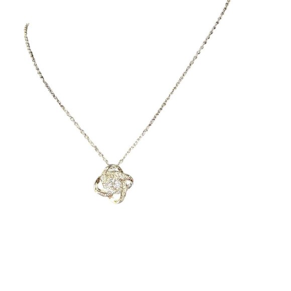 HETRALE To My Soulmate Necklace For Women, Love knot - Cubic Zirconia - Picture 5 of 12